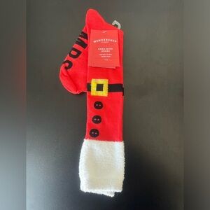 NWT Wondershop Mrs Claus Knee High Socks One Size Fits Most 1 Pair